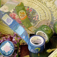 Washi Tape Romance In The Garden - Blue | Moshi Moshi Paris