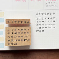 Tampon Stamp Marche - Calendar Ilolo | Moshi Moshi Papeterie