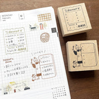 Tampon Stamp Marche - Notebook Frigo | Moshi Moshi Papeterie