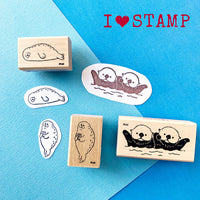Tampon I Love Stamp - Loutre | Moshi Moshi Paris