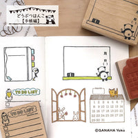 Tampon I Love Stamp - Calendar Cat | Moshi Moshi Papeterie