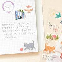 Stickers Deco Time - Cat Neko | Moshi Moshi Papeterie