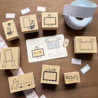 Tampon Stamp Marche - Frame Girl | Moshi Moshi Papeterie