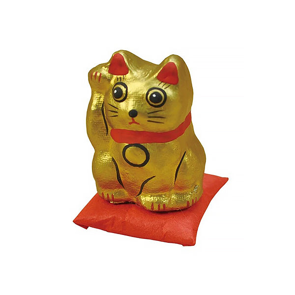 Figurine Chat Maneki Neko - Gold, Papier Mâché | Moshi Moshi Paris
