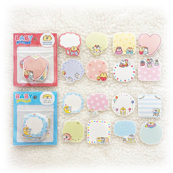 Stickers Mémo Baby - Shiba Ban | Moshi Moshi Papeterie Japonaise