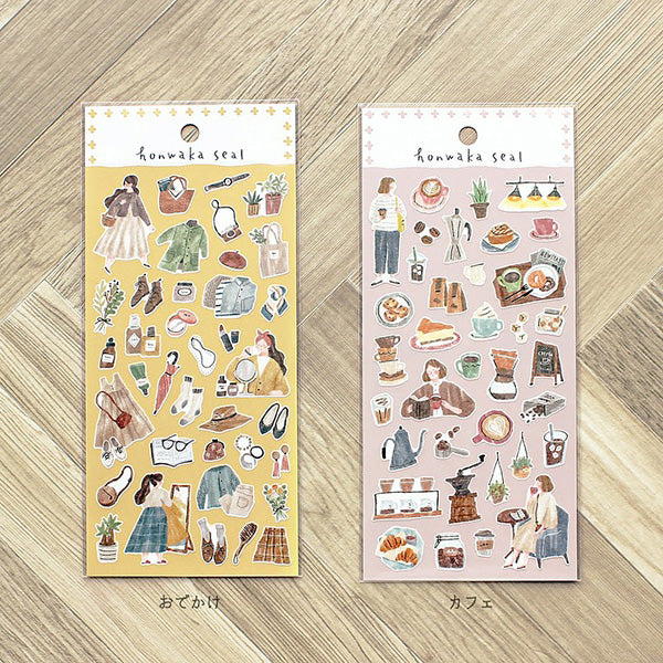 Stickers Honwaka Outing - Papeterie Japonaise | Moshi Moshi Paris