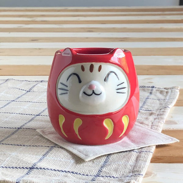 Tasse Mucky Cat Daruma - Mino Ware | Moshi Moshi Paris Japan