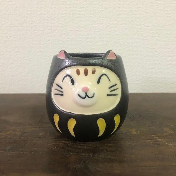 Tasse Lucky Cat Daruma - Noir