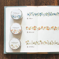 Washi Tape Flower Orange - Papeterie Kawaii | Moshi Moshi Paris Japan