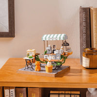 Rolife Aromatic Coffee Cart - Maison Miniature | Moshi Moshi Paris