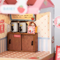 Rolife Strawberry Milk Box - Maison Miniature | Moshi Moshi Paris