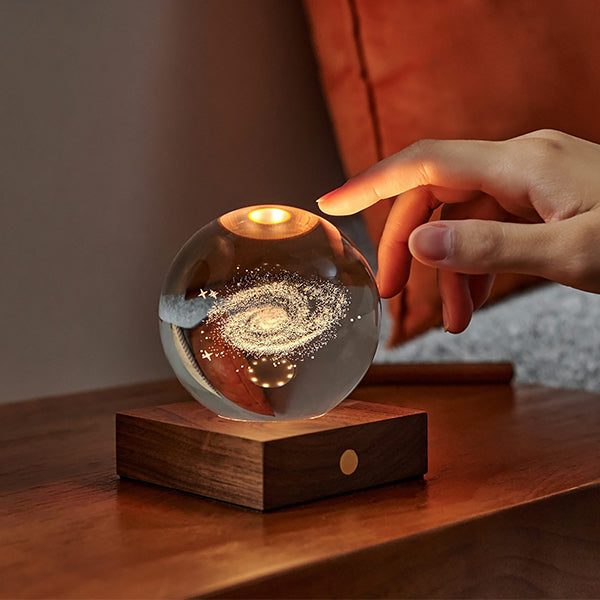 Lampe Amber Crystal Galaxy - Gingko | Moshi Moshi Boutique Paris 1er