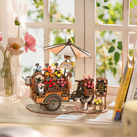 Rolife Blossom Cart - 3D Wooden Puzzle | Moshi Moshi Paris