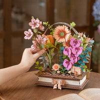 Rowood Wooden Blooming Book - Puzzle 3D | Moshi Moshi Paris