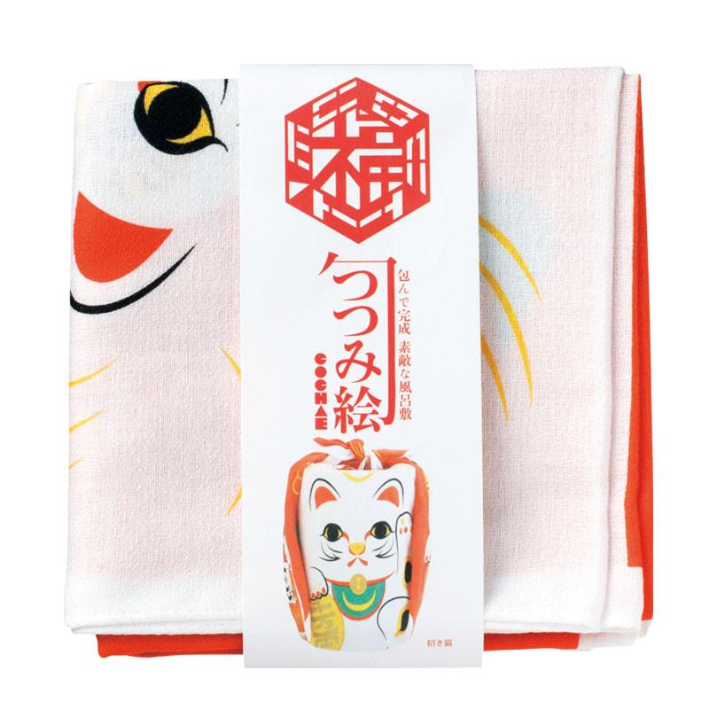 Furoshiki Cochae, tissu emballage - Maneki neko | Moshi Moshi