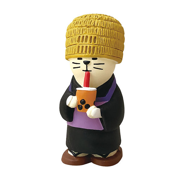Mini Figurine Chat Monk - Déco Japonaise | Moshi Moshi