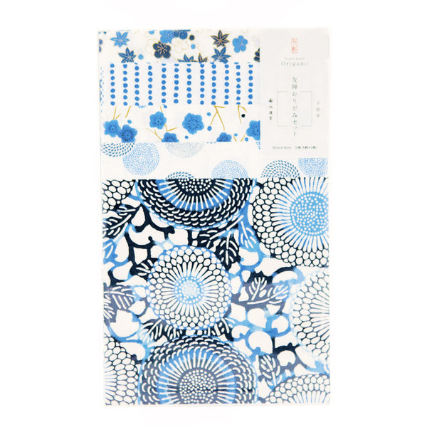 Papier Origami, Papier Japonais Washi - Fleur bleue | Moshi Moshi Paris