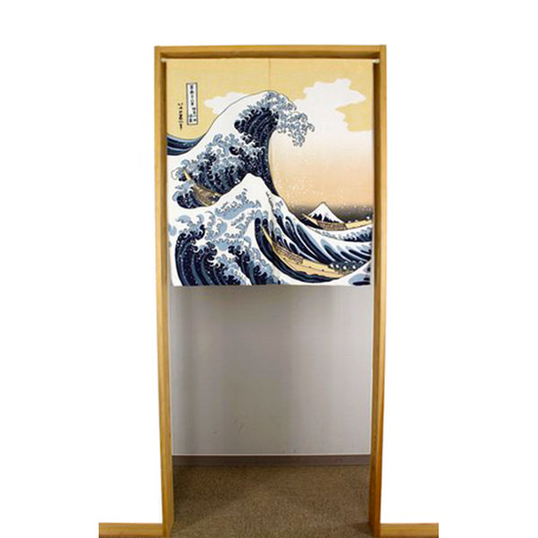 Noren Japonais, La Vague Hokusai | Moshi Moshi