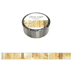 Clear Tape Washi Tape - Old Paper | Moshi Moshi Paris