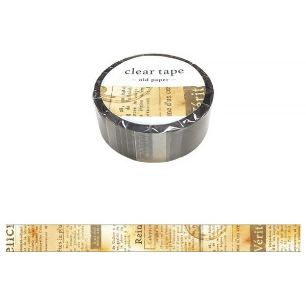 Clear Tape Washi Tape - Old Paper | Moshi Moshi Paris