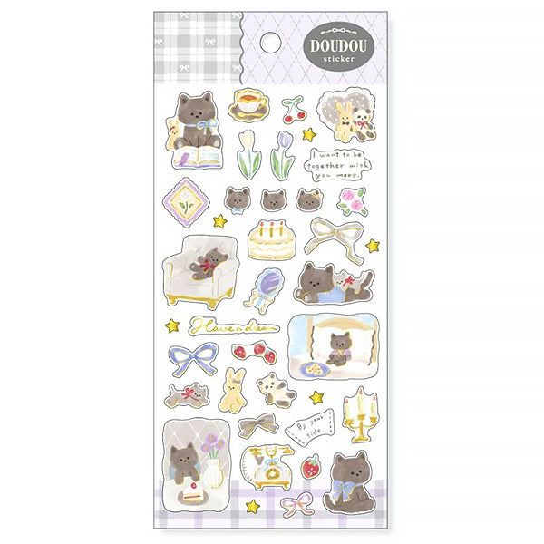 Stickers Doudou - Chat Kuro Neko | Moshi Moshi Paris