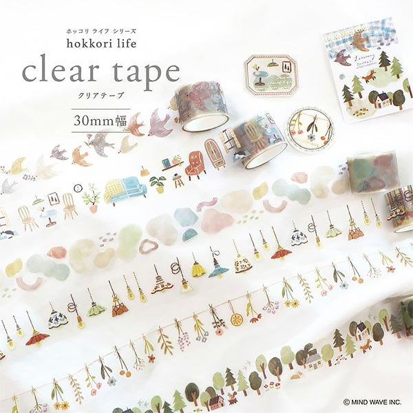 Masking Tape Clear Tape Hokkori Life - Mori | Moshi Moshi Paris