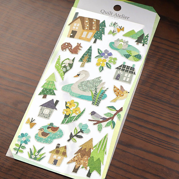 Stickers Japonais Quilt Atelier - Lakeside | Moshi Moshi Papeterie