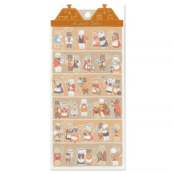 Stickers Animal Butler - Kuma | Moshi Moshi Papeterie