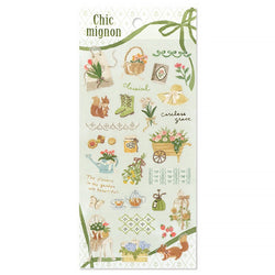 Stickers Japonais Chic Mignon - Squirrel Gardening | Moshi Moshi