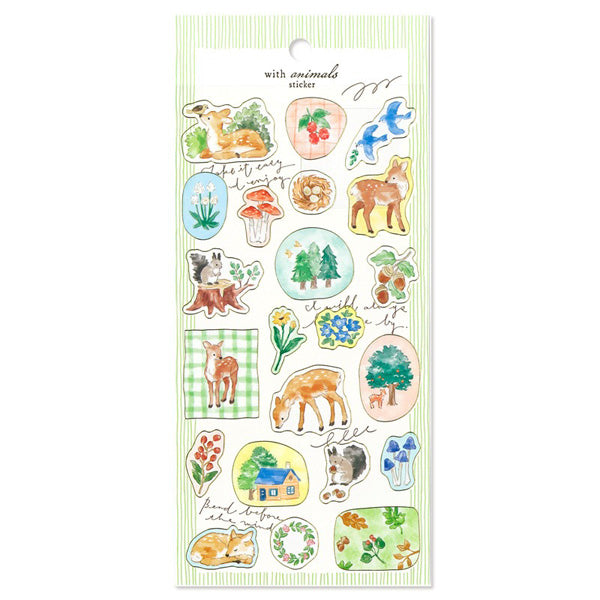 Stickers With Animals - Planner | Moshi Moshi Paris Japan