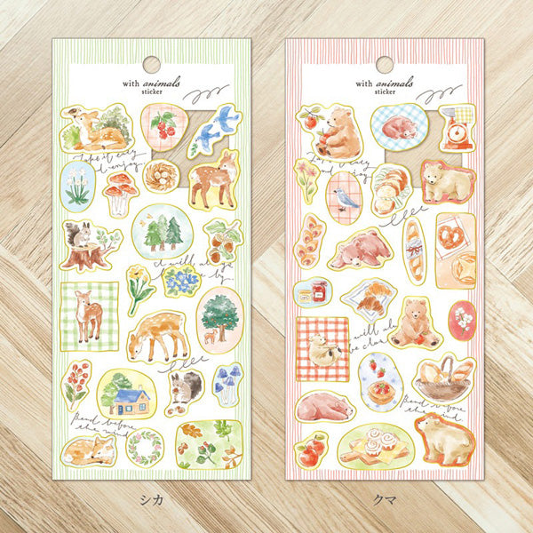 Stickers With Animals - Planner | Moshi Moshi Paris Japan