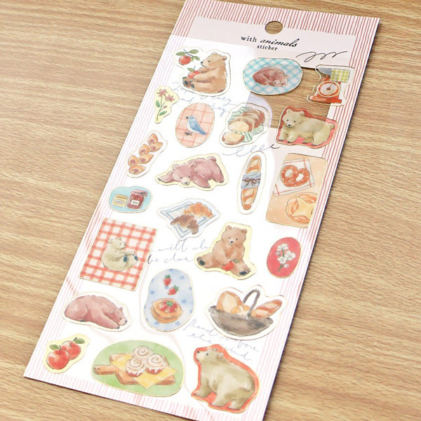 Stickers With Animals - Papeterie Japonaise | Moshi Moshi Paris