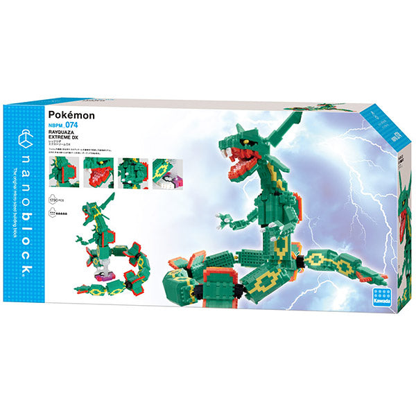 Nanoblock Rayquaza Extrême - Pokémon, Edition Deluxe | Moshi Moshi
