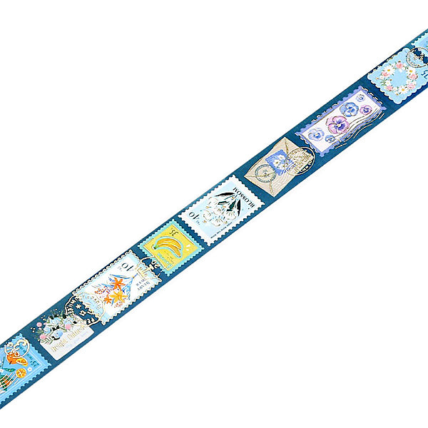 Washi Tape Post Office - Plant Blue | Moshi Moshi Paris