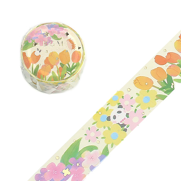 Washi Tape Japonais - Tulip Garden | Moshi Moshi Papeterie