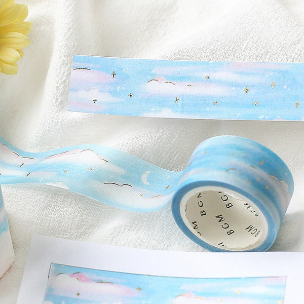 Washi Tape Oil Pastel - Pale Clouds | Moshi Moshi Paris