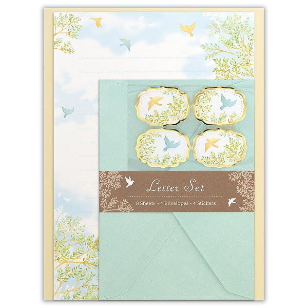Papier Lettre & Enveloppe Japonais - Boomy Birds | Moshi Moshi Paris