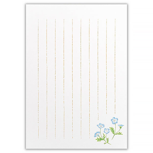 Papier Lettre Color Of Garden - Papeterie Japonaise | Moshi Moshi 