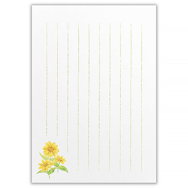 Papier Lettre Color Of Garden - Papeterie Japonaise | Moshi Moshi 