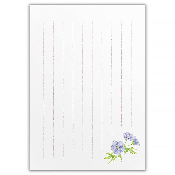 Papier Lettre Color Of Garden - Papeterie Japonaise | Moshi Moshi 