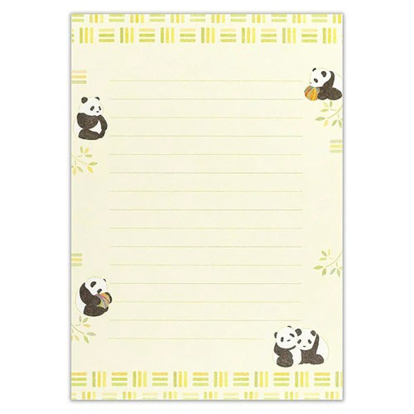 Papier Lettre & Enveloppe Panda - Papier Japonais | Moshi Moshi Paris