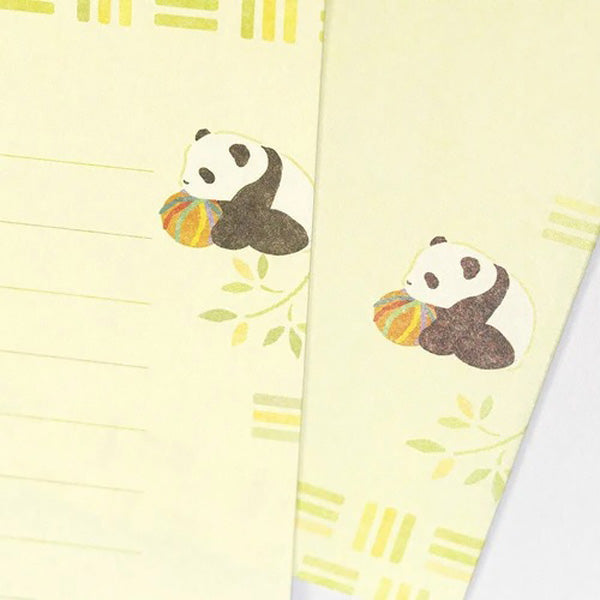 Papier Lettre & Enveloppe Panda - Papier Japonais | Moshi Moshi Paris