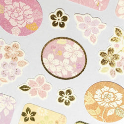 Stickers Seal Kimono - Flowers & Grass | Moshi Moshi Paris Japan