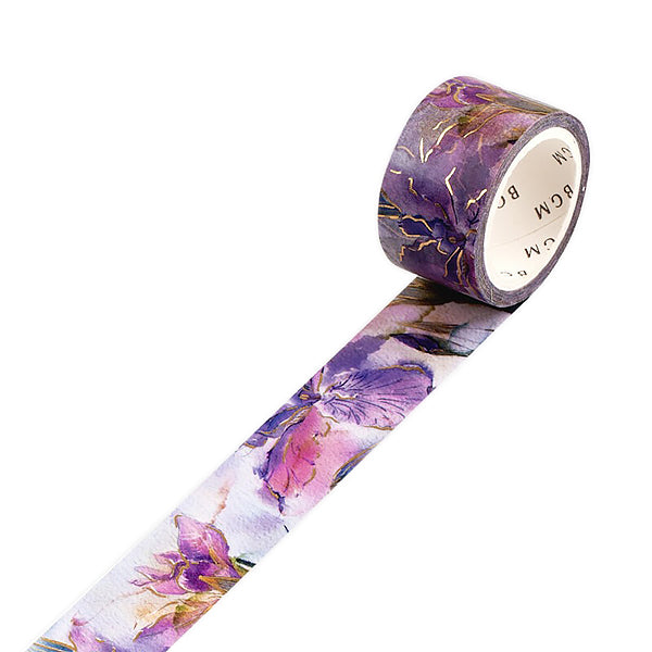 Washi Tape Watercolor Flower - Iris