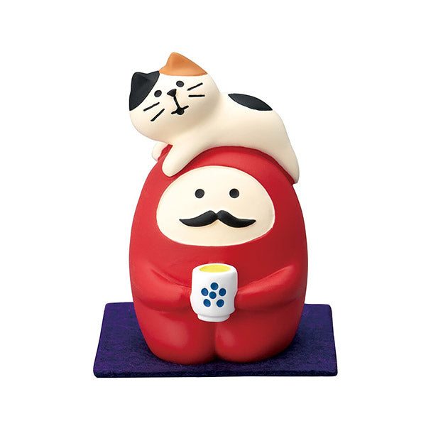 Mini Figurine Daruma Chat - Déco Japonaise | Moshi Moshi Paris