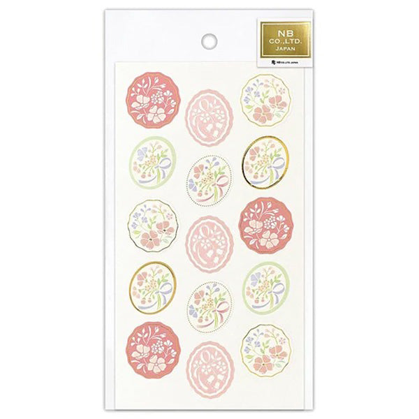 Stickers Seal Kimono - Large Flower | Moshi Moshi Papeterie Japonaise