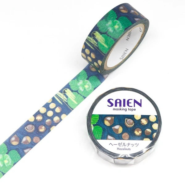 Washi Tape Japonais - Hazelnuts | Moshi Moshi Papeterie