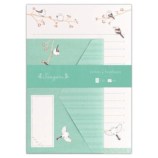 Papier Lettre & Enveloppe Birds - Papier Japonais | Moshi Moshi Paris