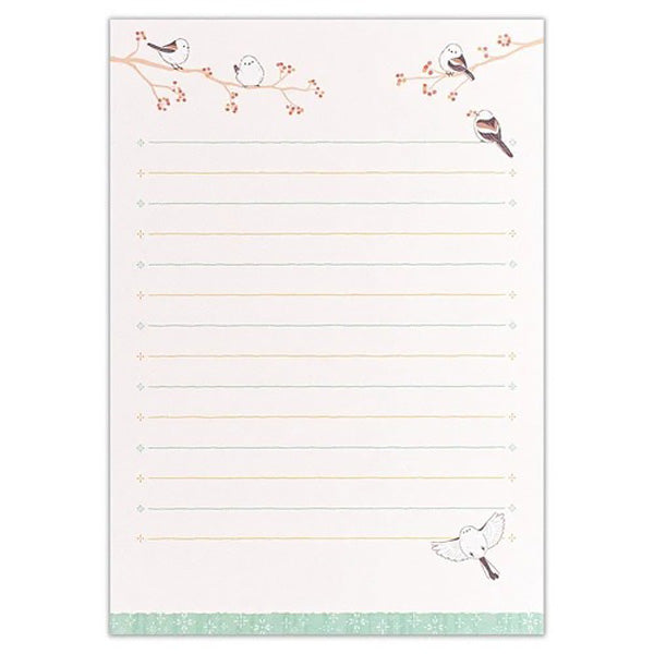 Papier Lettre & Enveloppe Birds - Papier Japonais | Moshi Moshi Paris