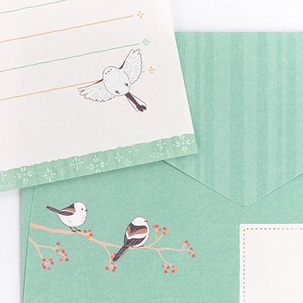 Papier Lettre & Enveloppe Birds - Papier Japonais | Moshi Moshi Paris